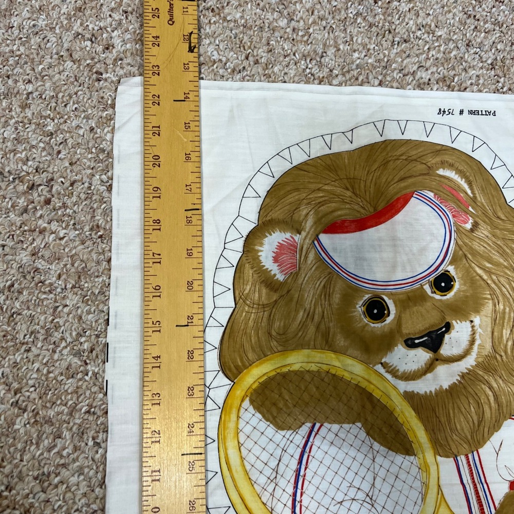 Vintage Springs Mills Lion Tennis Player Fabric Cut and Sew Plush Doll Pattern - Picture 6 of 6